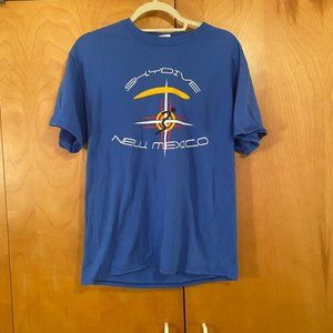 Vintage Blue Skydiving Santa Fe T-Shirt (Fits M)